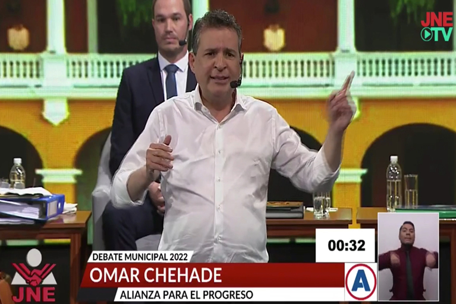 Debate Electoral 2022: Omar Chehade candidato de Alianza para el Progreso